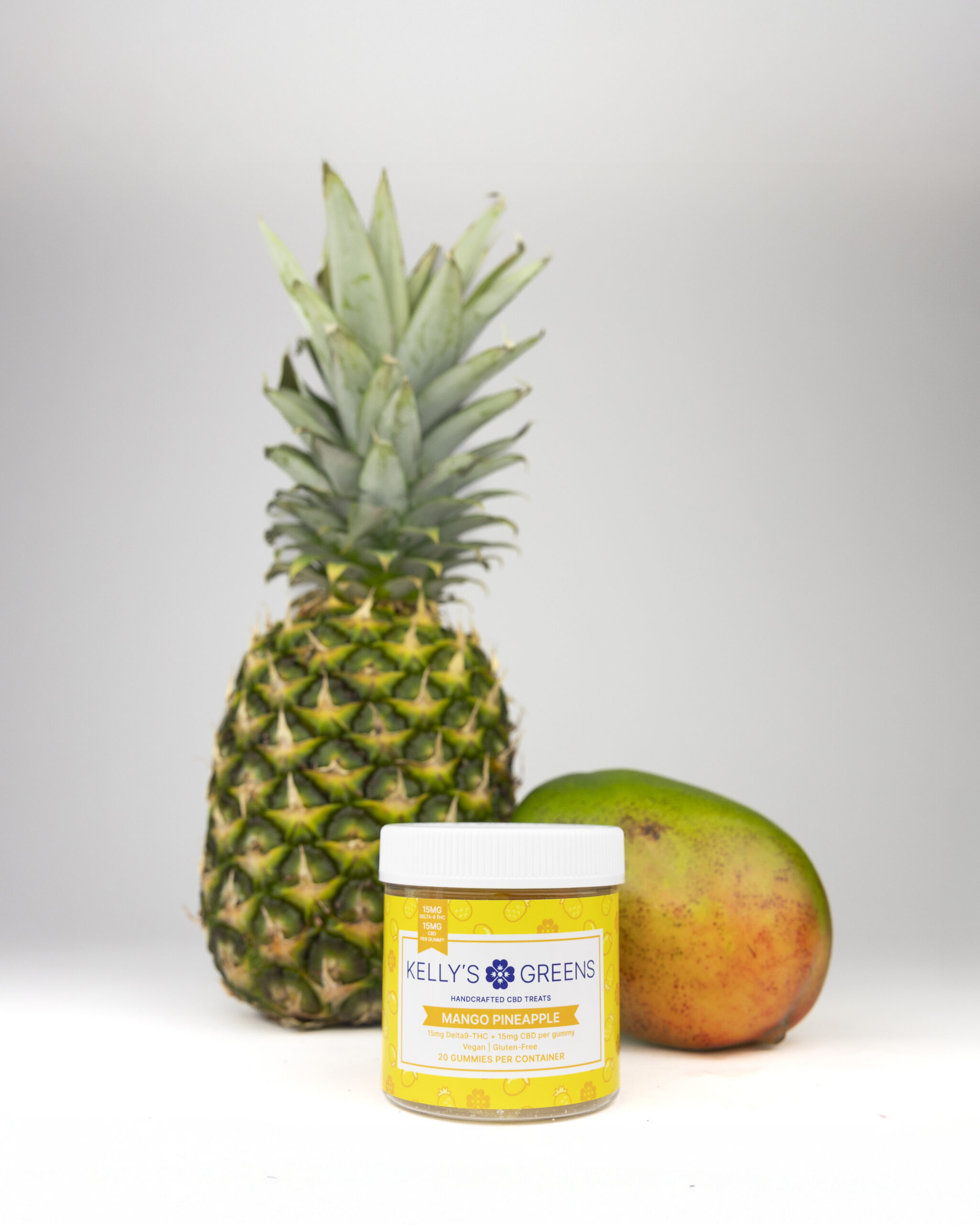 15mg Delta-9 + 15mg CBD Pineapple Mango Fruit Chews - Image 2
