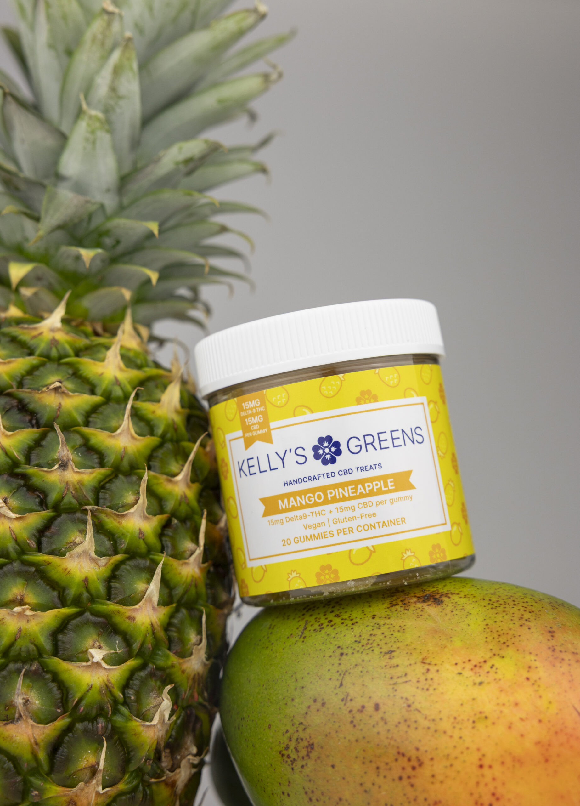 15mg Delta-9 + 15mg CBD Pineapple Mango Fruit Chews