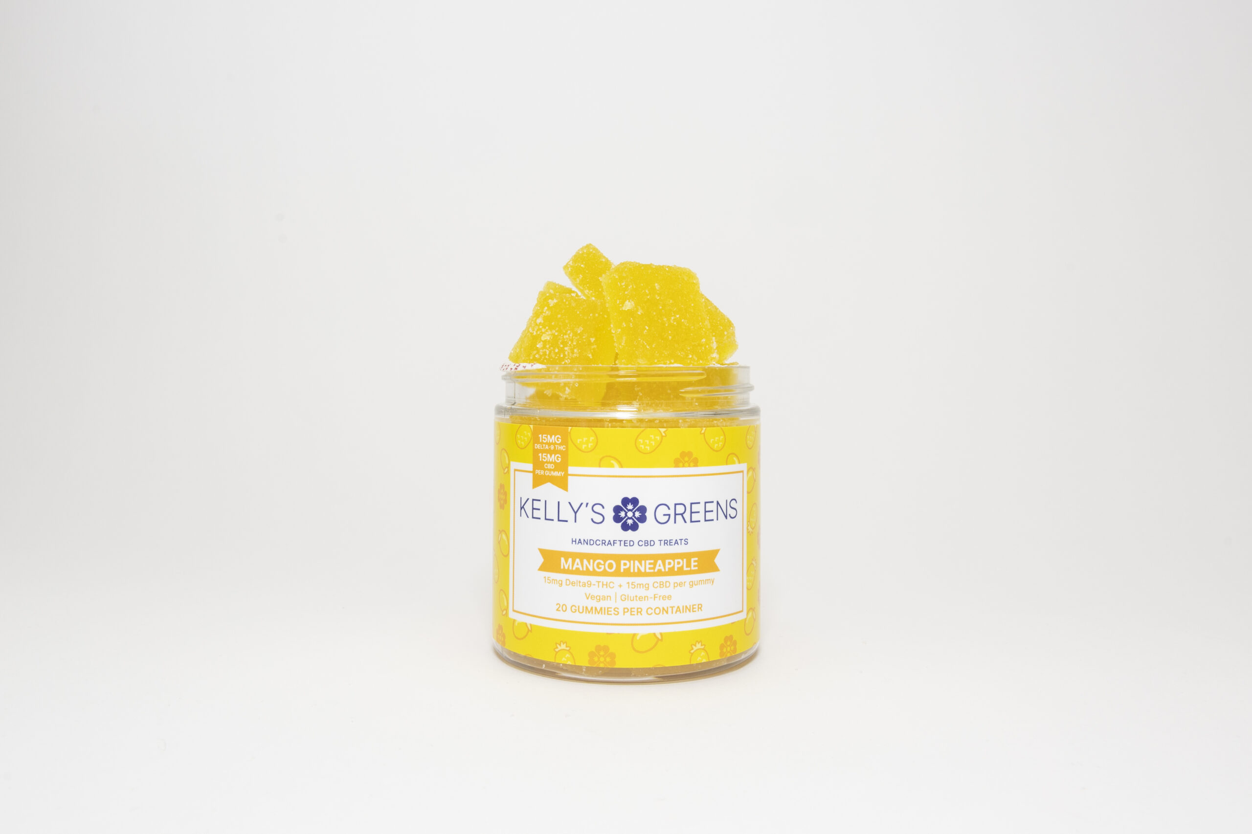 15mg Delta-9 + 15mg CBD Pineapple Mango Fruit Chews - Image 3
